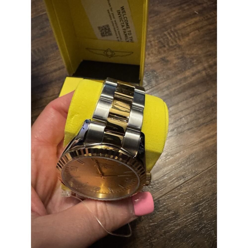49679 Invicta Men's Specialty Watch 43MM Case Stainless Steel 2 Tone Gold Dial - Picture 8 of 10